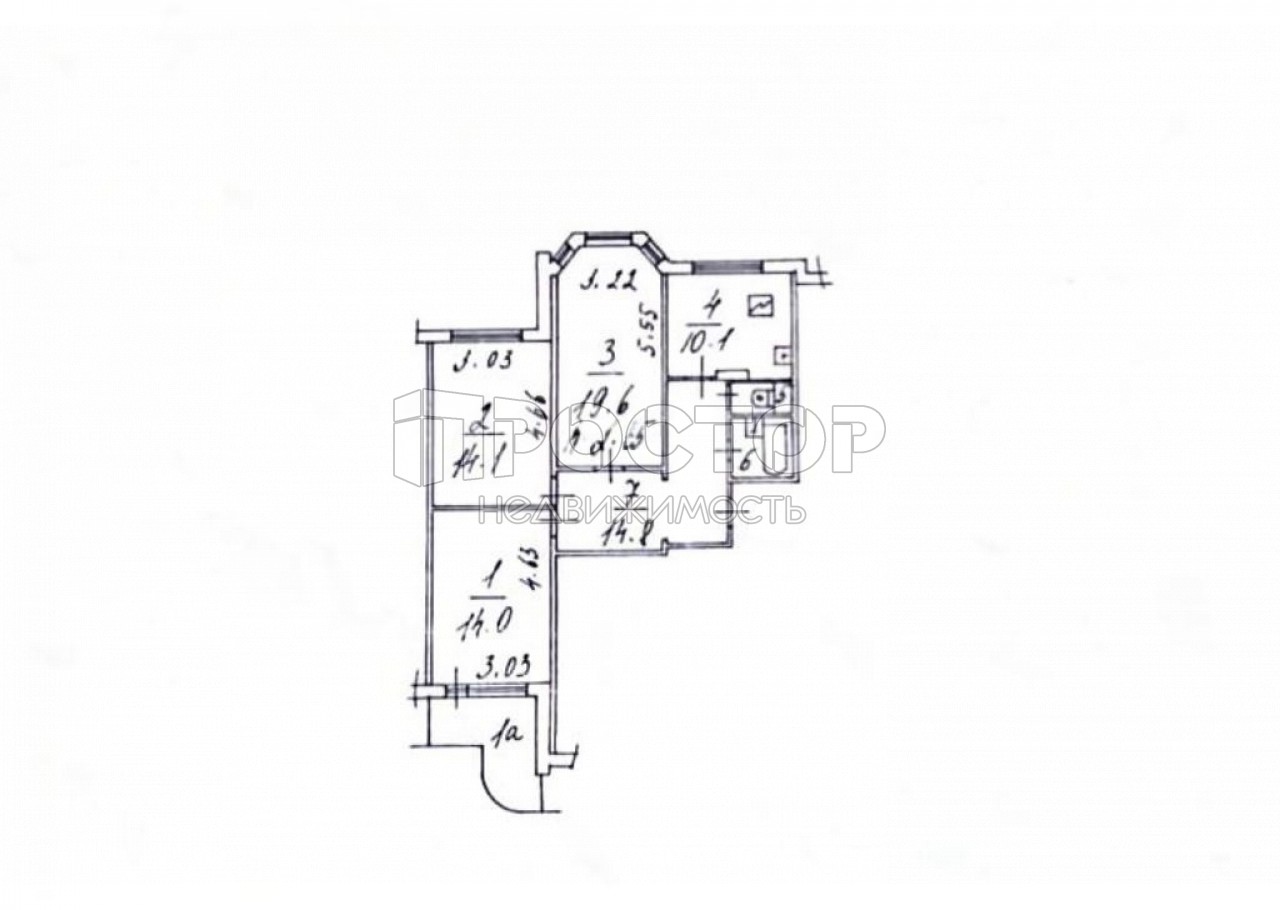 3-комнатная квартира, 80 м² - фото 14