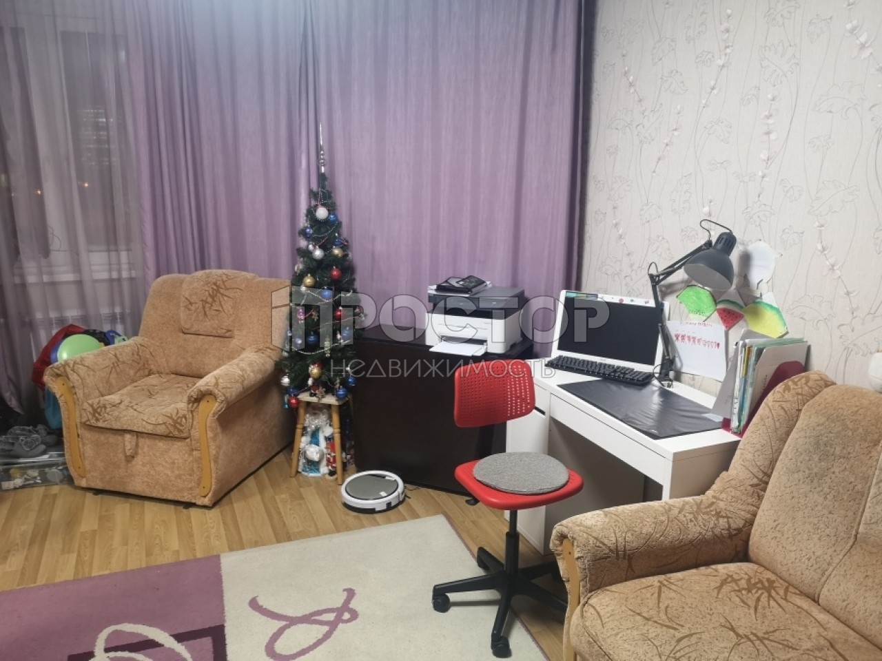 1-комнатная квартира, 41.3 м² - фото 2