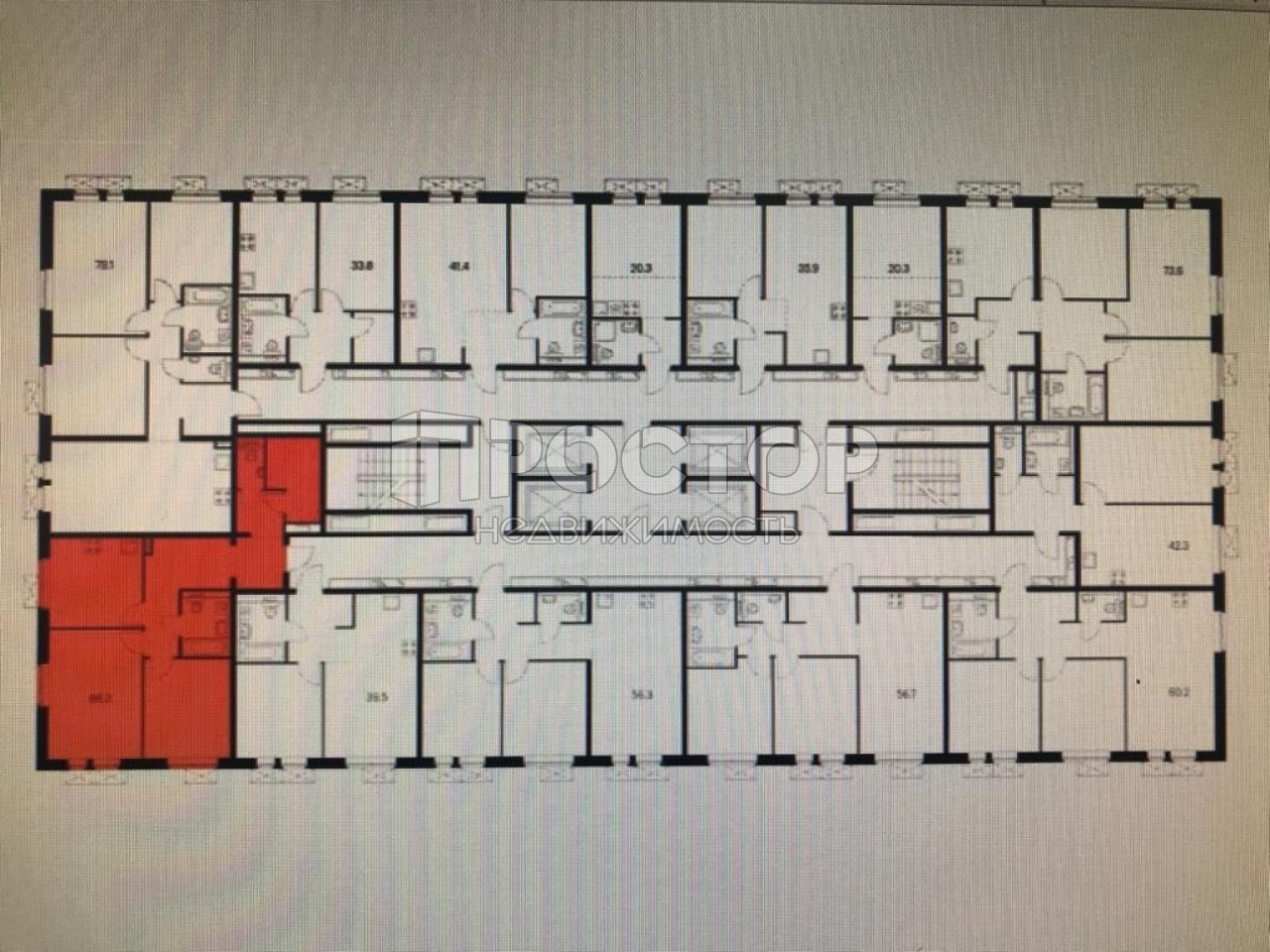 2-комнатная квартира, 66.3 м² - фото 4