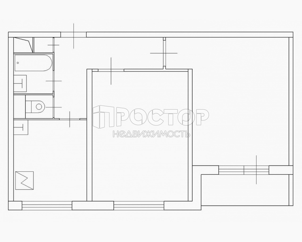 2-комнатная квартира, 47.9 м² - фото 12