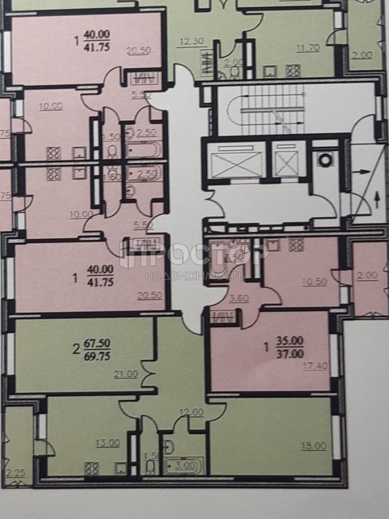 1-комнатная квартира, 41.75 м² - фото 16