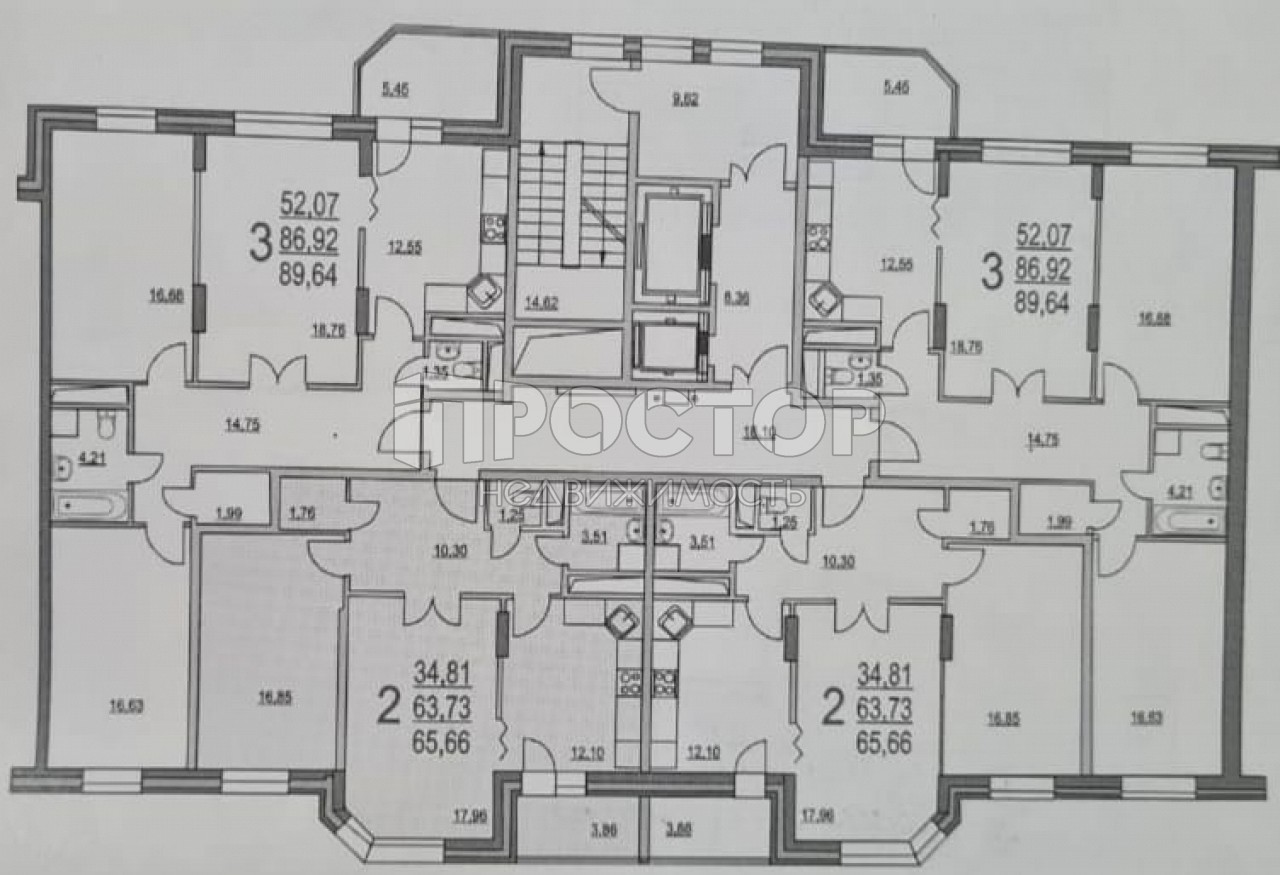 2-комнатная квартира, 65 м² - фото 12