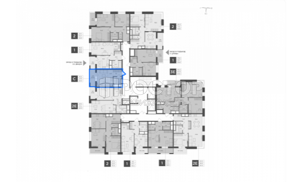 Студия, 24.36 м² - фото 3