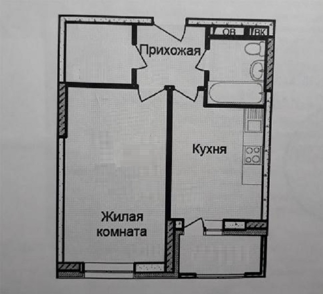 1-комнатная квартира, 41 м² - фото 4