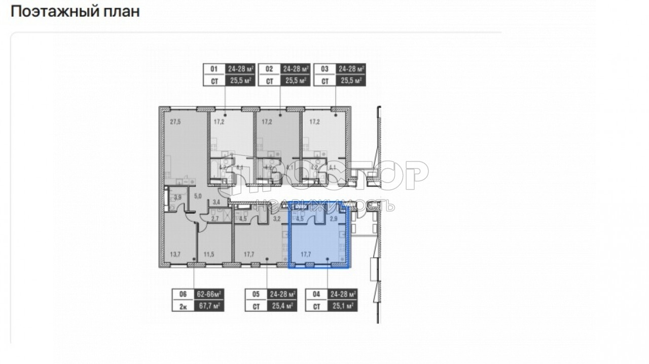 Студия, 25.1 м² - фото 5