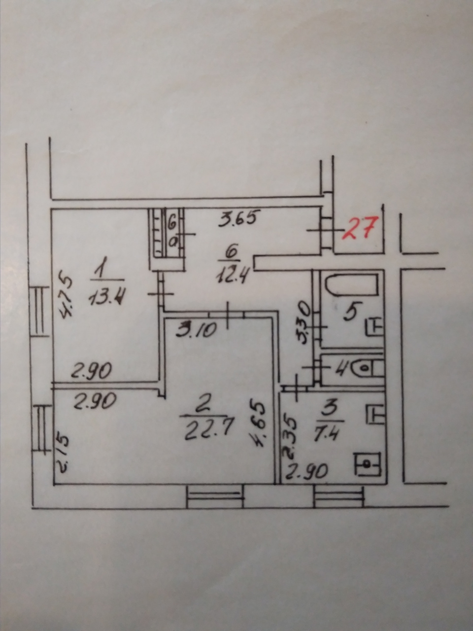 2-комнатная квартира, 62.2 м² - фото 20