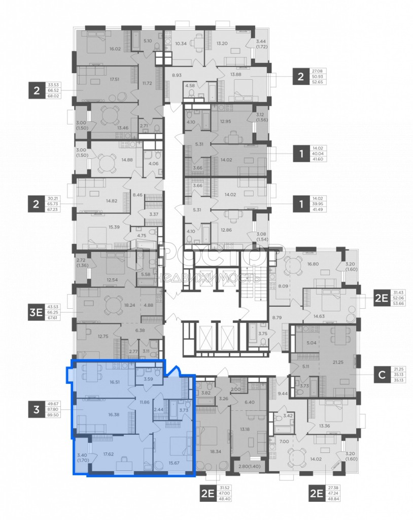 3-комнатная квартира, 89.5 м² - фото 4