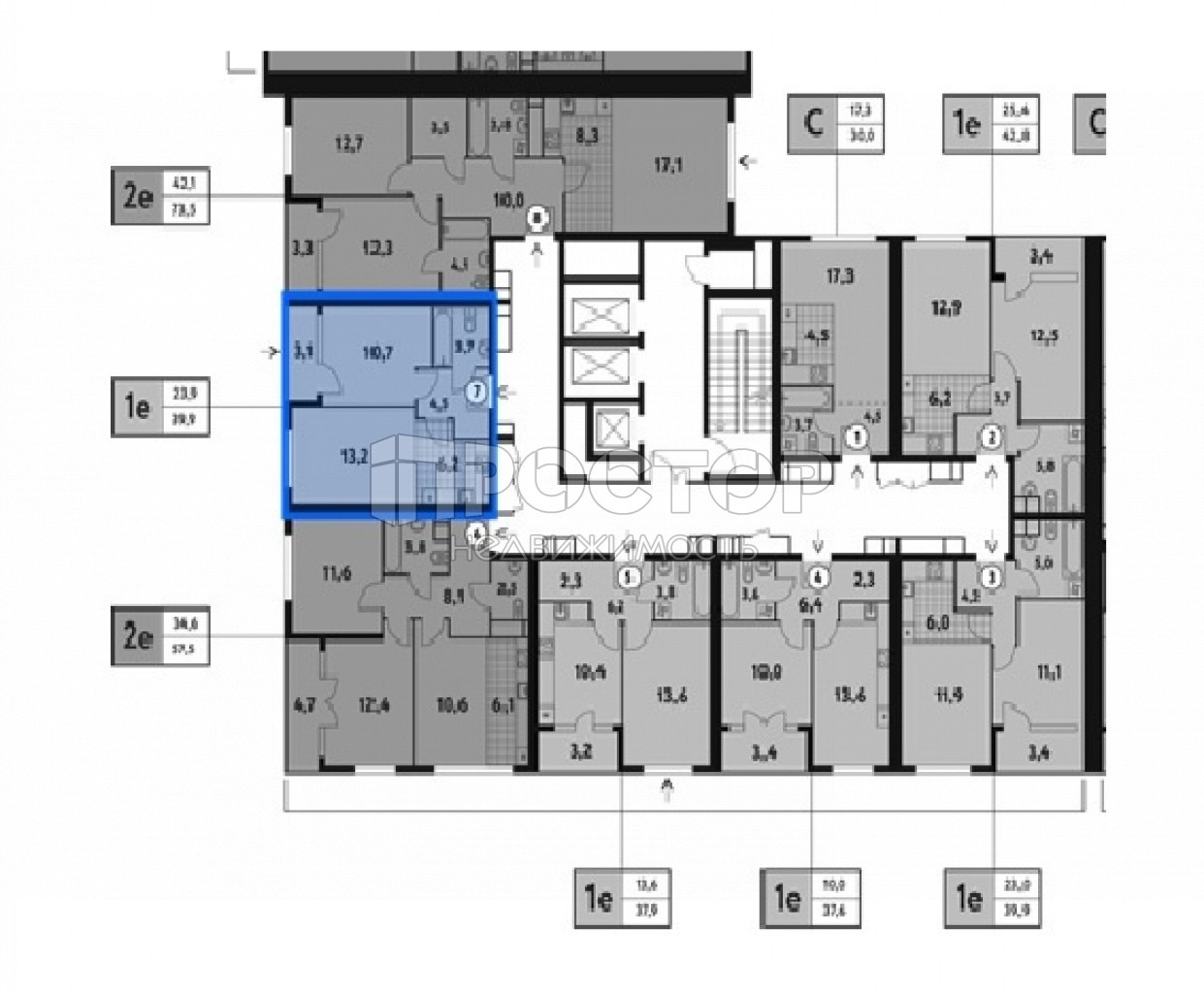 2-комнатная квартира, 39.9 м² - фото 7