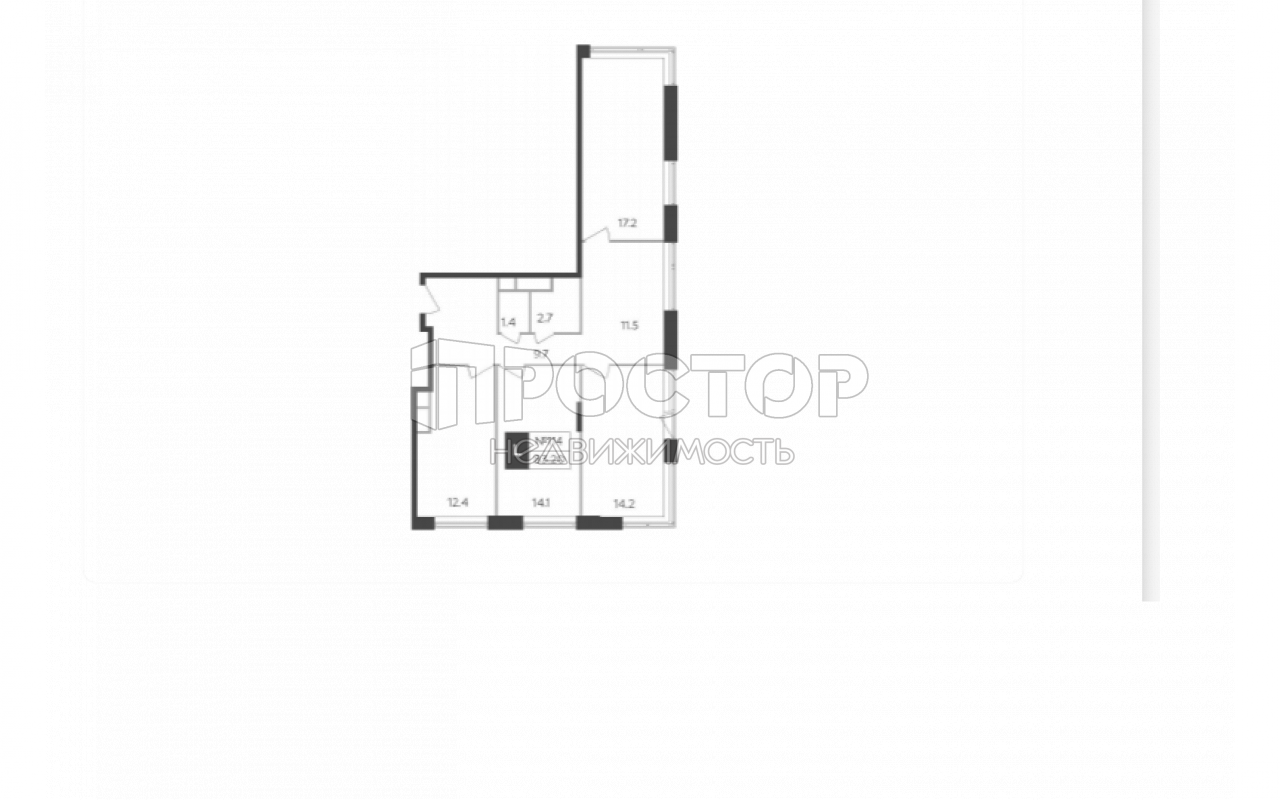 3-комнатная квартира, 83.2 м² - фото 2