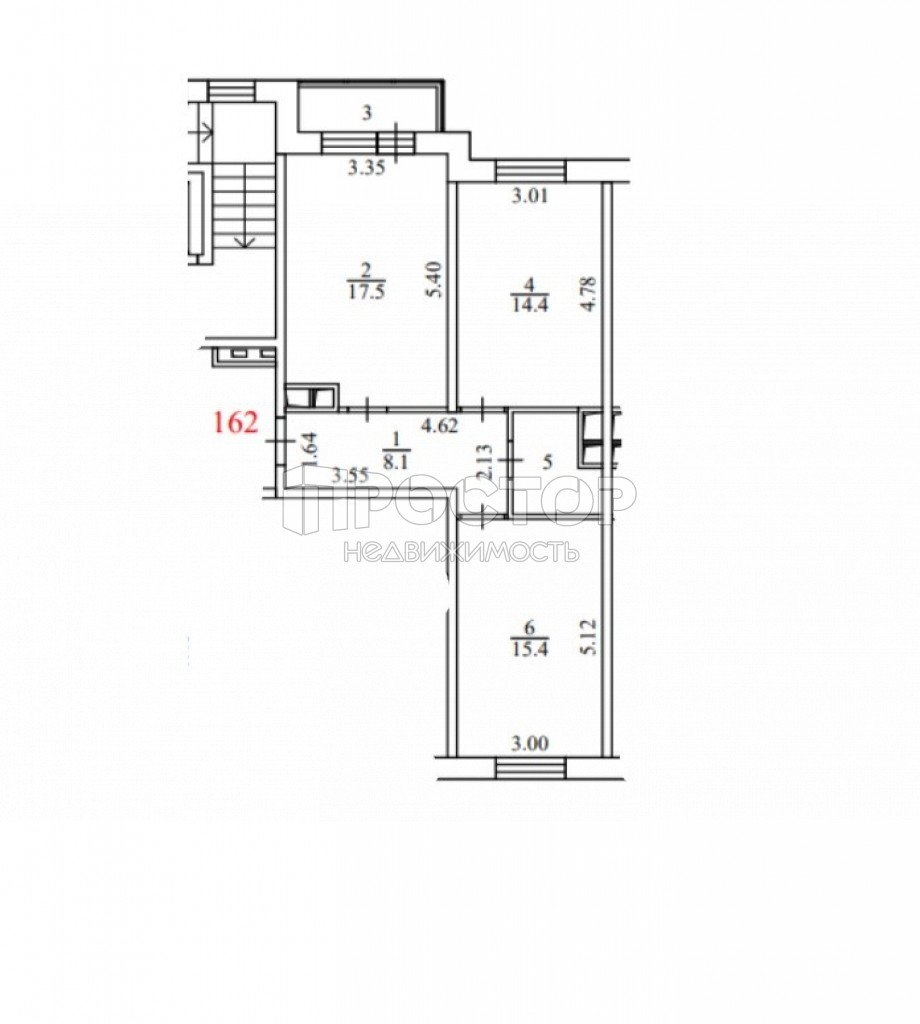 2-комнатная квартира, 58.8 м² - фото 4