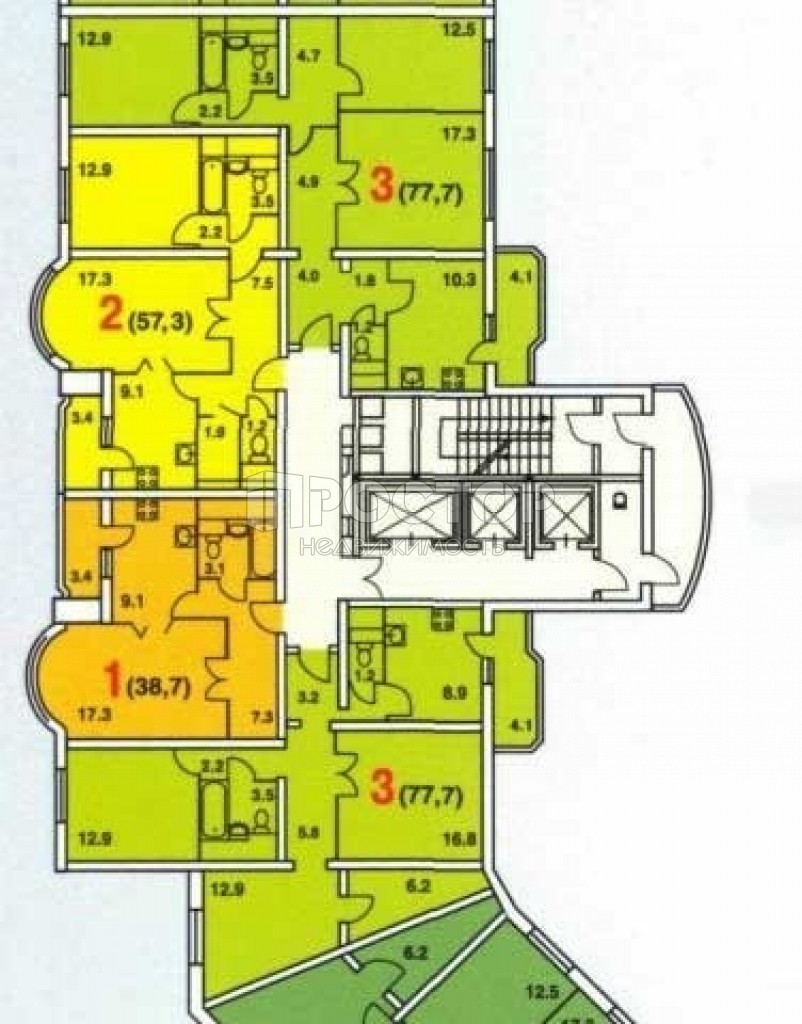 2-комнатная квартира, 54.4 м² - фото 8