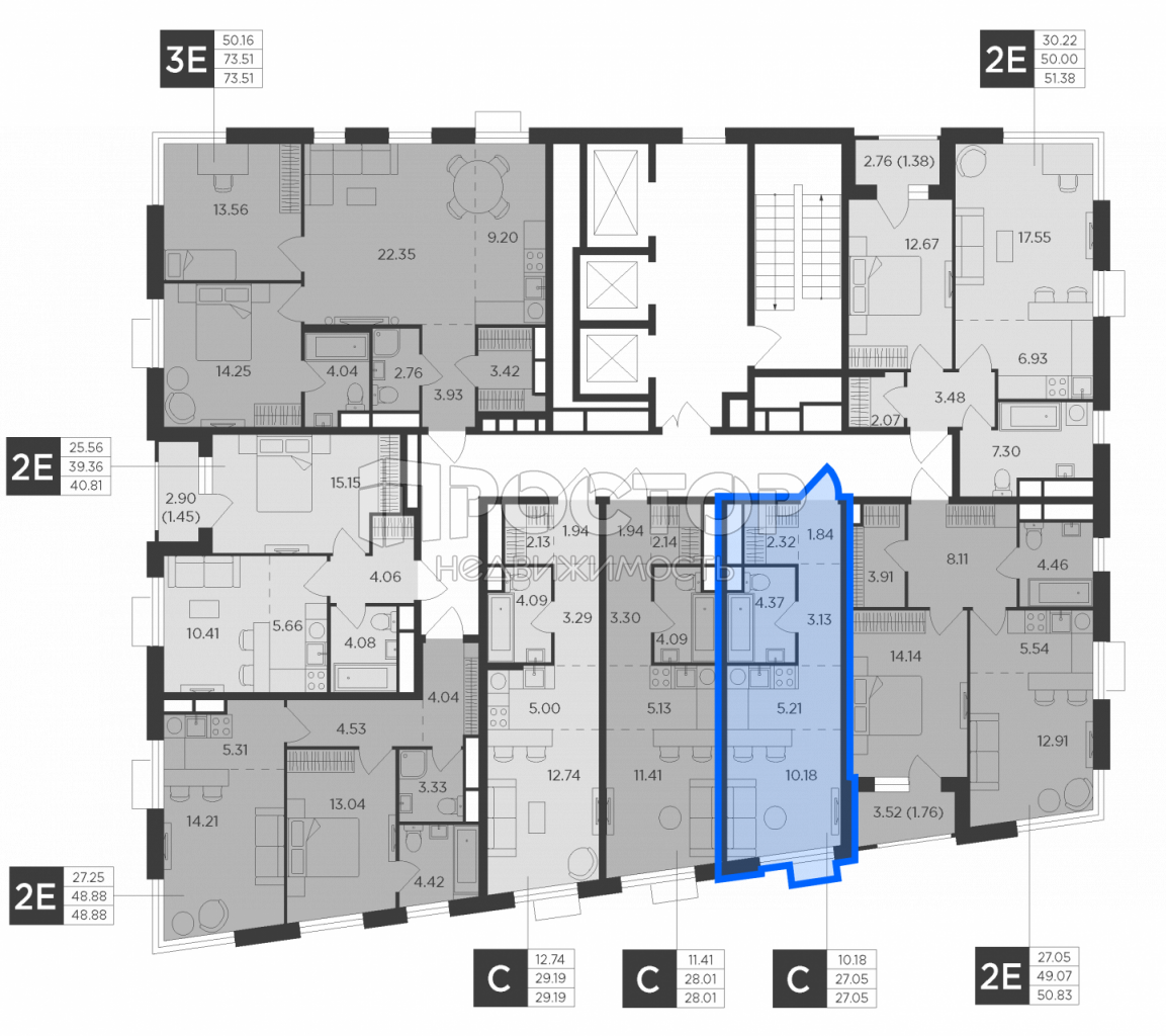 Студия, 27.05 м² - фото 3