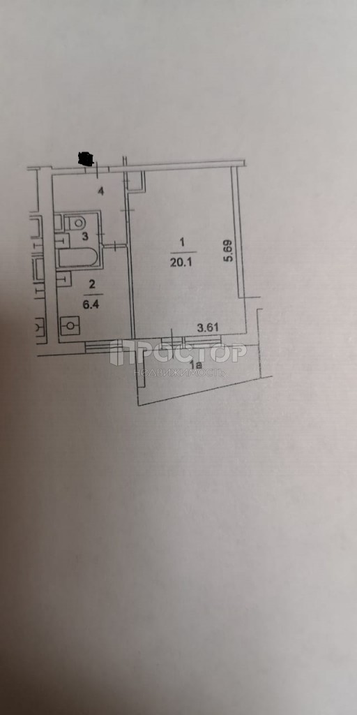 1-комнатная квартира, 33.7 м² - фото 11