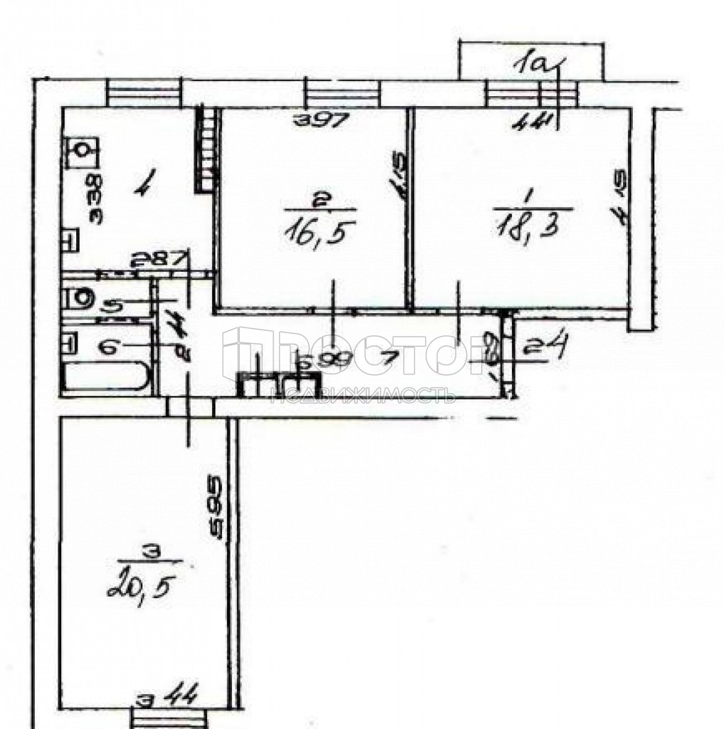 3-комнатная квартира, 81 м² - фото 2