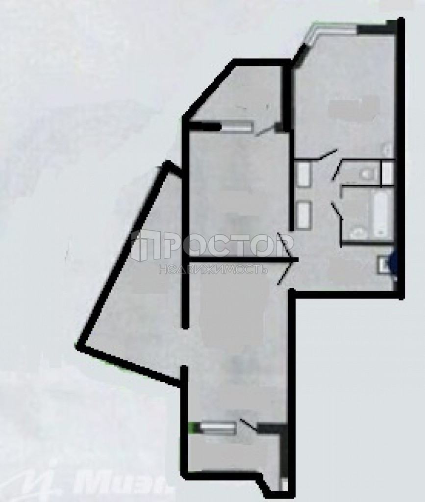 2-комнатная квартира, 68.7 м² - фото 24