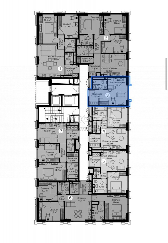 Студия, 25.8 м² - фото 6