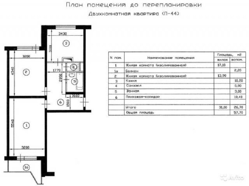 2-комнатная квартира, 57.8 м² - фото 14