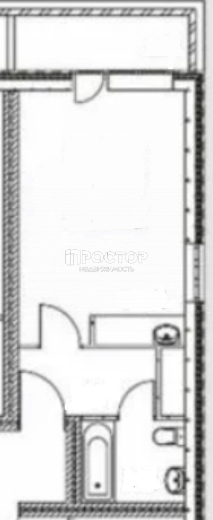 1-комнатная квартира, 30.5 м² - фото 10