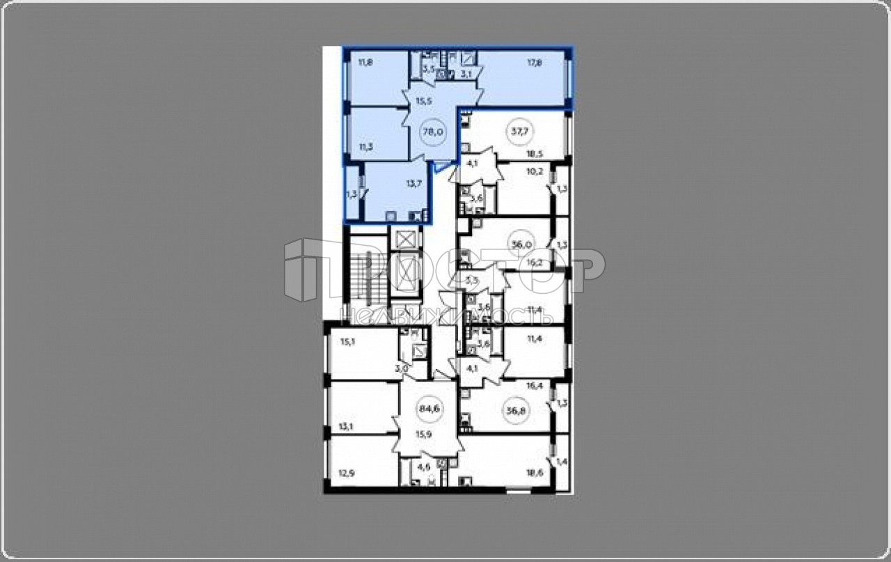 3-комнатная квартира, 78 м² - фото 3