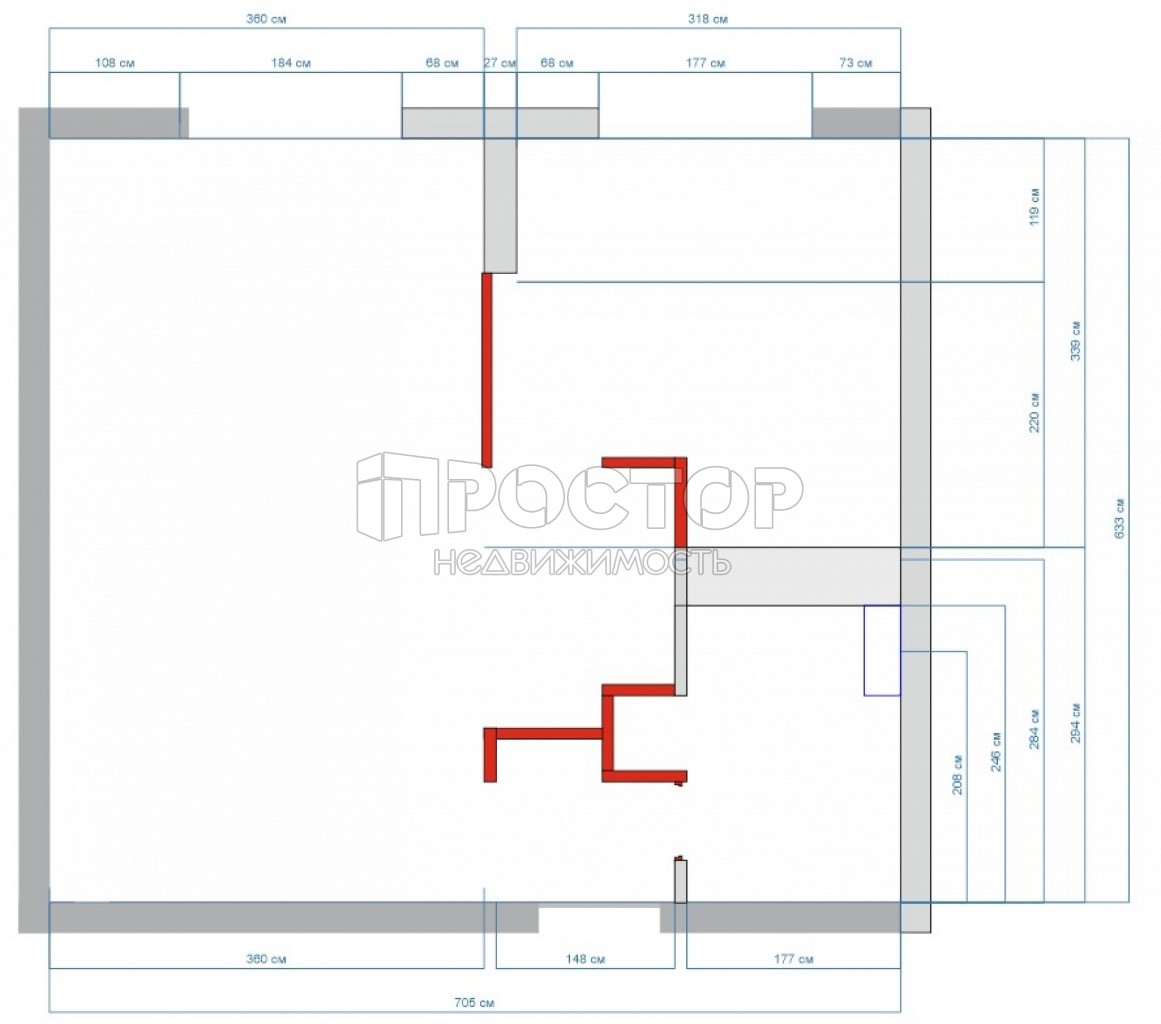 1-комнатная квартира, 42.86 м² - фото 4