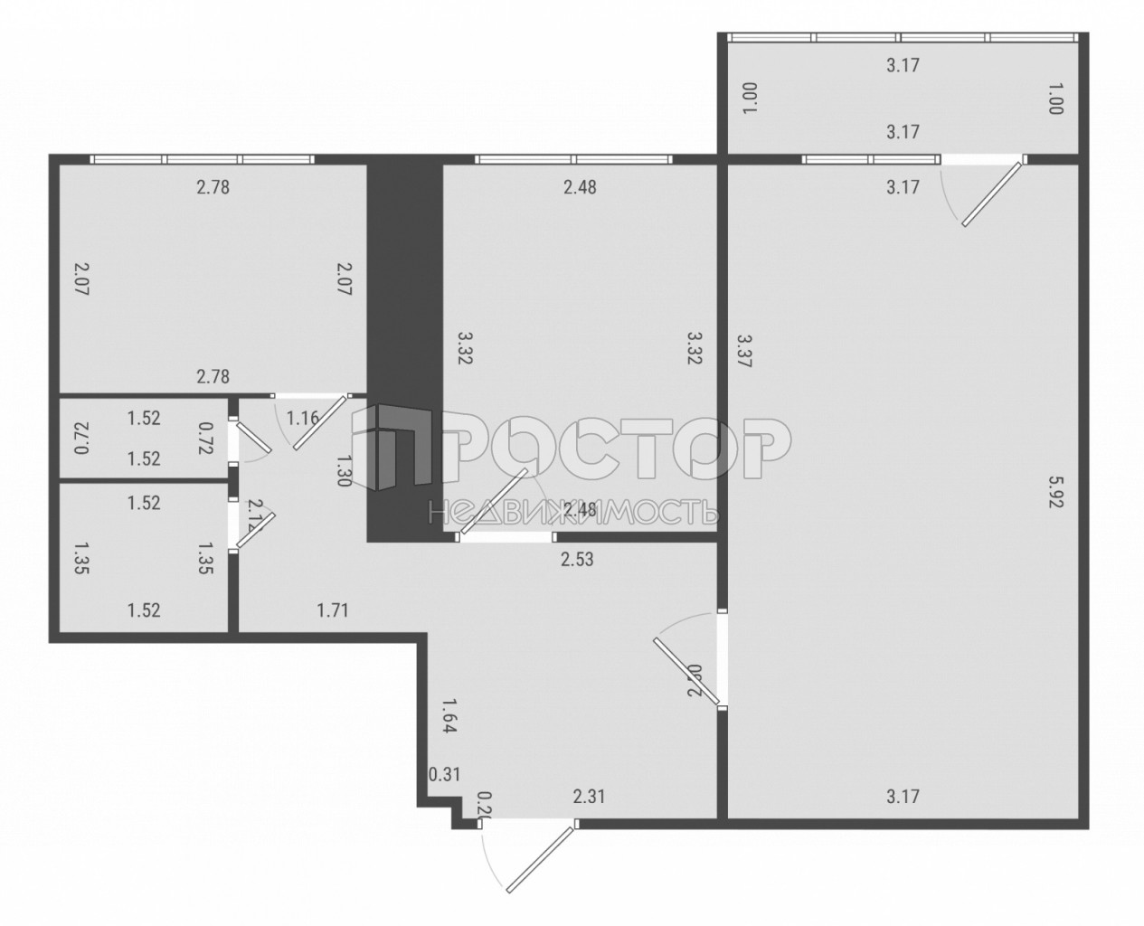 2-комнатная квартира, 44.7 м² - фото 18