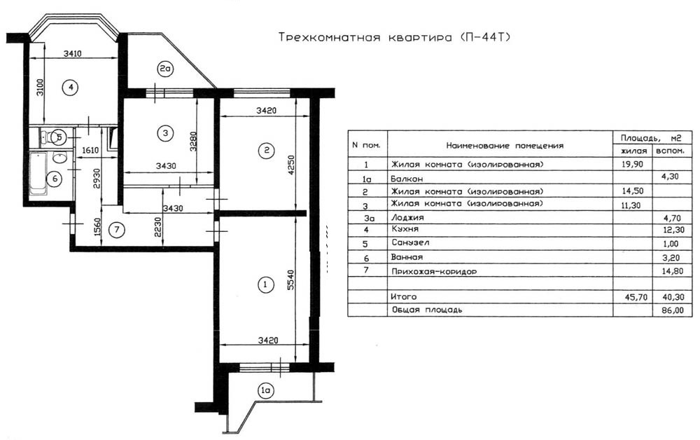 3-комнатная квартира, 78.9 м² - фото 9