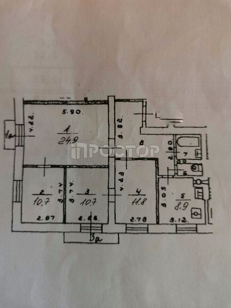 4-комнатная квартира, 85 м² - фото 15