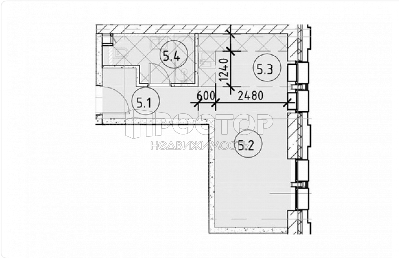 Студия, 27.96 м² - фото 6