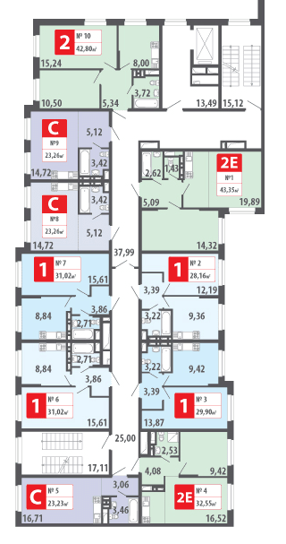 1-комнатная квартира, 30.5 м² - фото 3