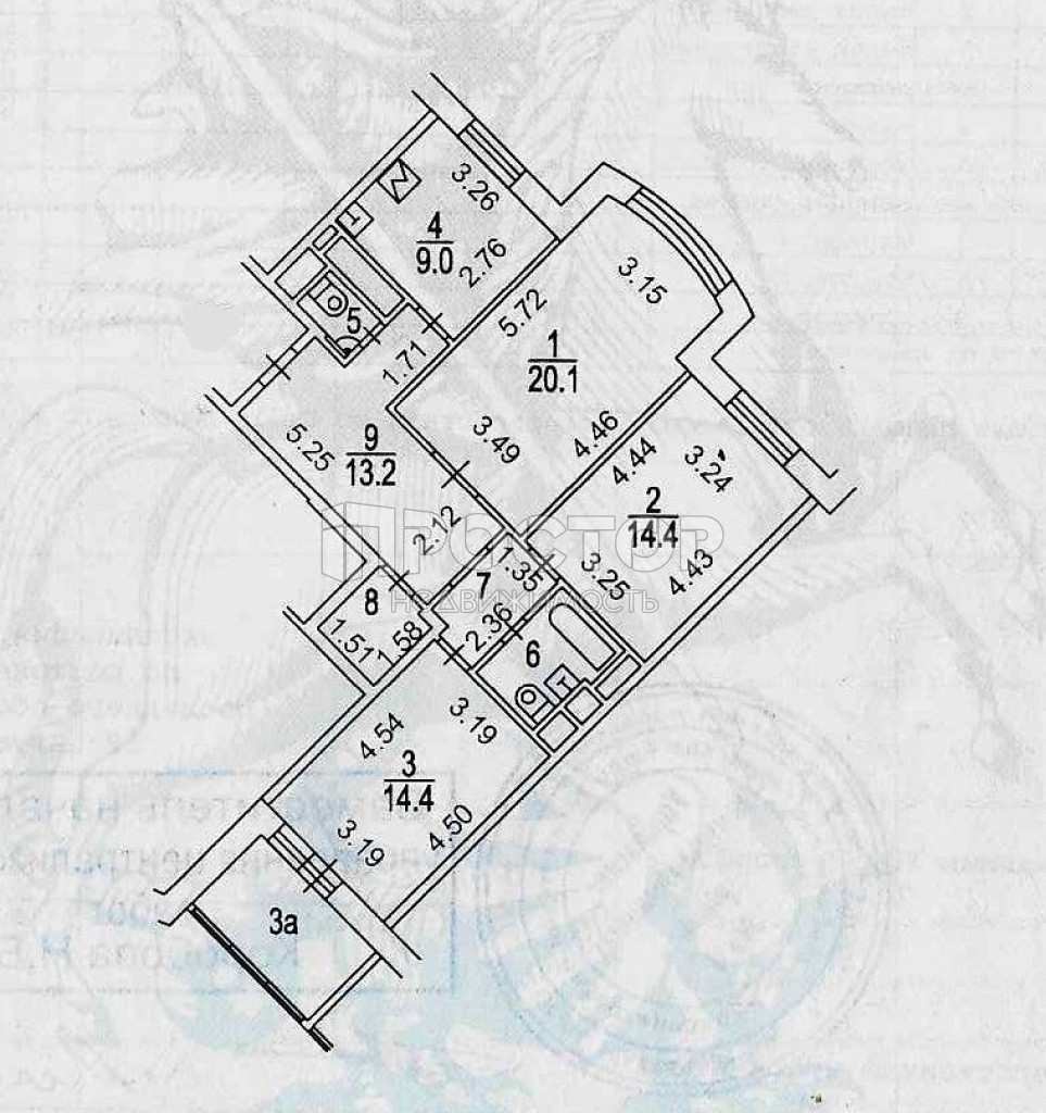 3-комнатная квартира, 81.2 м² - фото 18