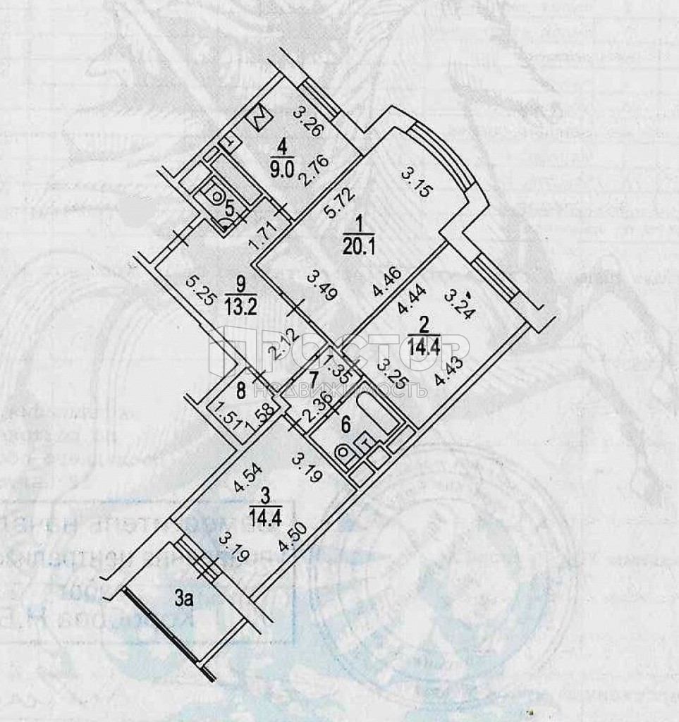 3-комнатная квартира, 81.2 м² - фото 18