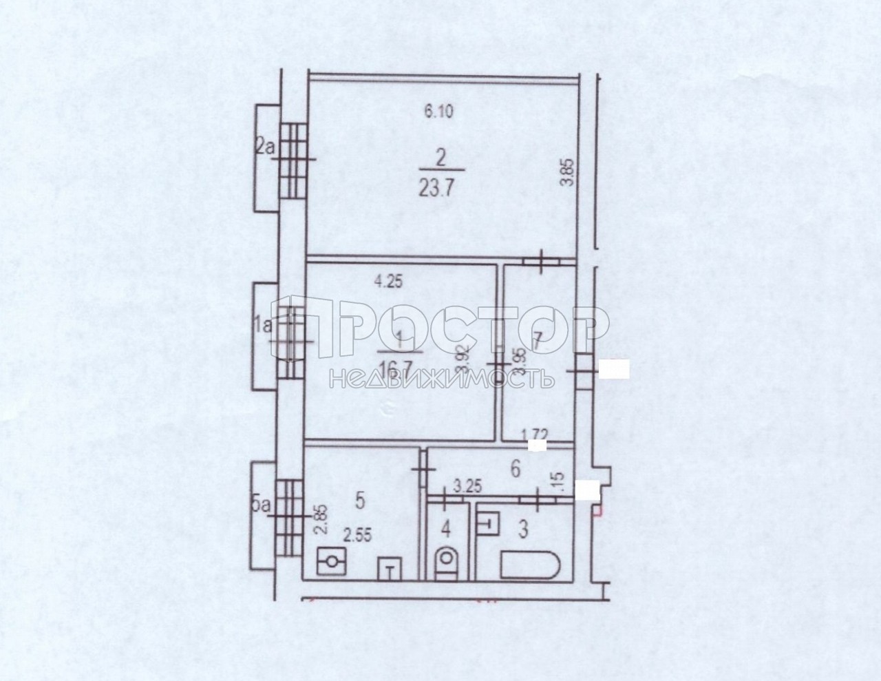 2-комнатная квартира, 63.2 м² - фото 25