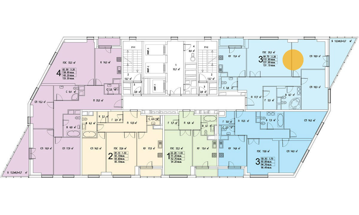 3-комнатная квартира, 120.4 м² - фото 18