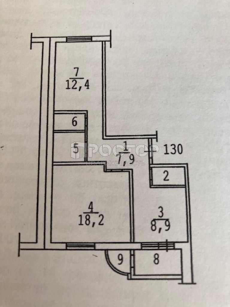 2-комнатная квартира, 55.8 м² - фото 23