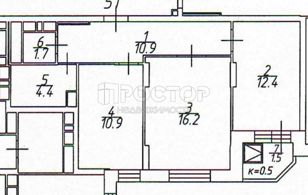 2-комнатная квартира, 58 м² - фото 2
