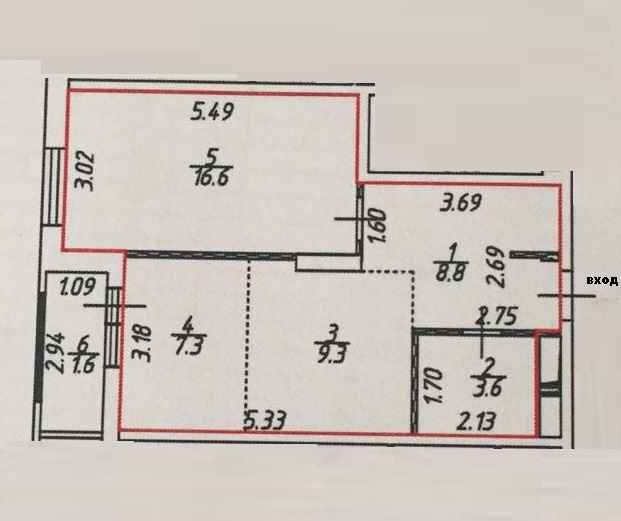 1-комнатная квартира, 47 м² - фото 9