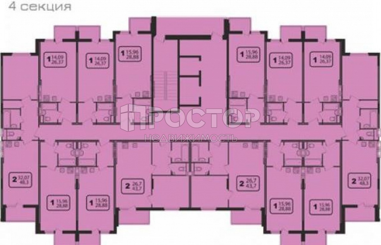 Студия, 30.7 м² - фото 5