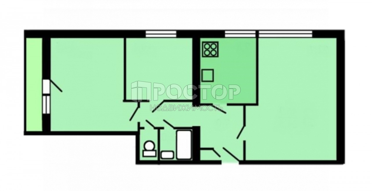 3-комнатная квартира, 70 м² - фото 18