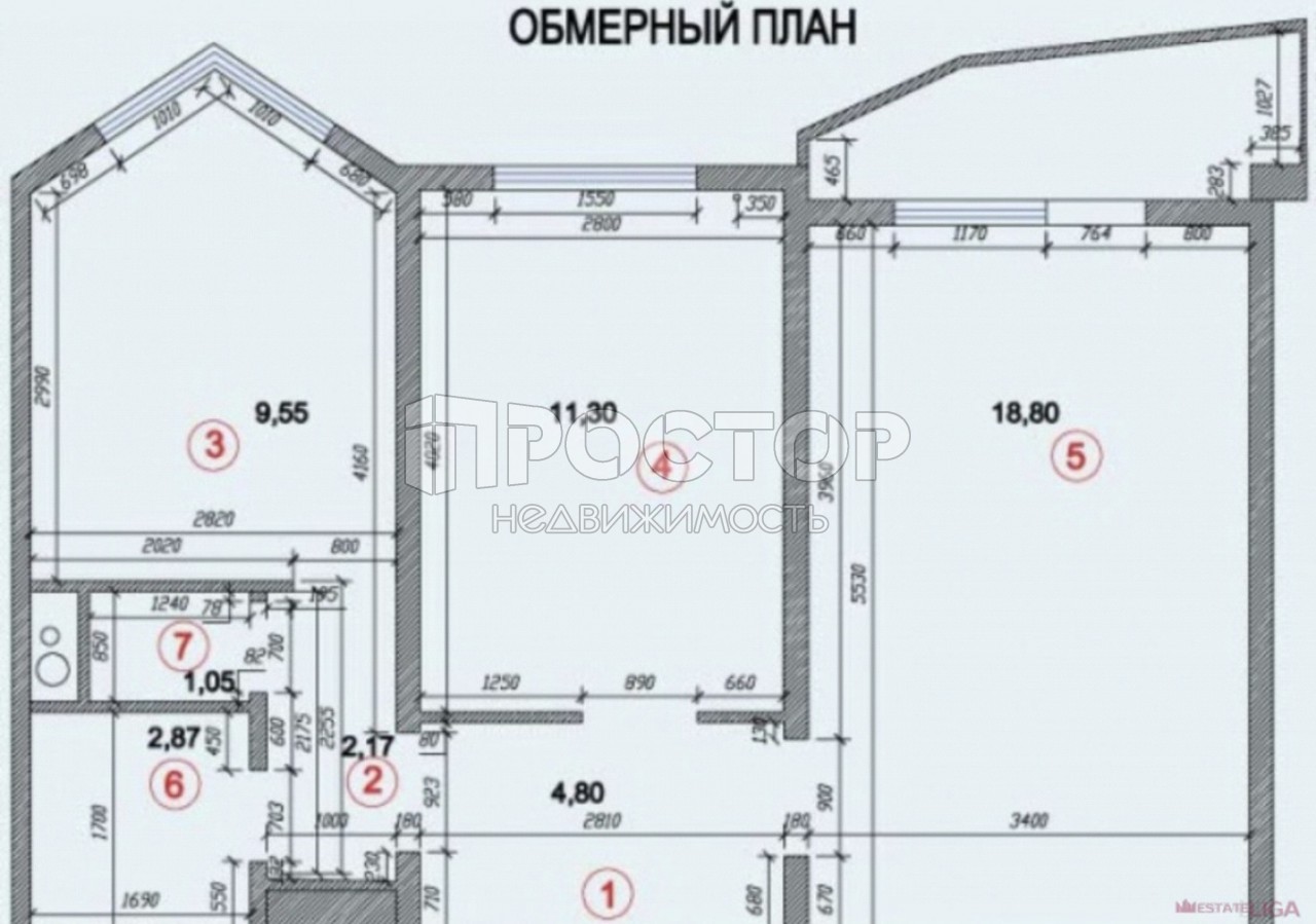 2-комнатная квартира, 53.4 м² - фото 8