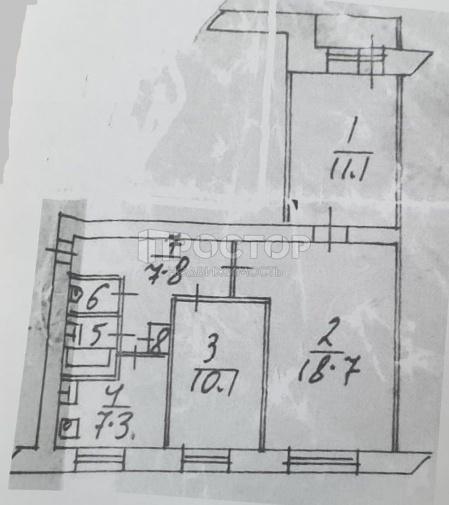 3-комнатная квартира, 58.8 м² - фото 17