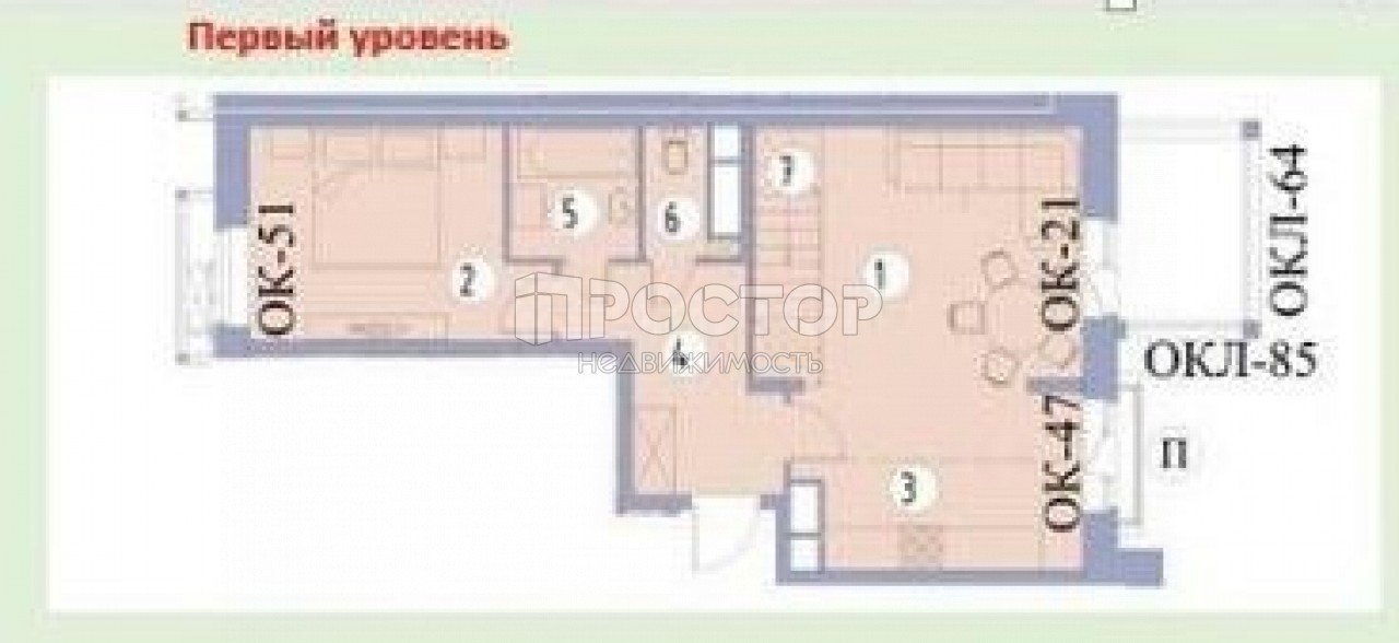 4-комнатная квартира, 85.5 м² - фото 3