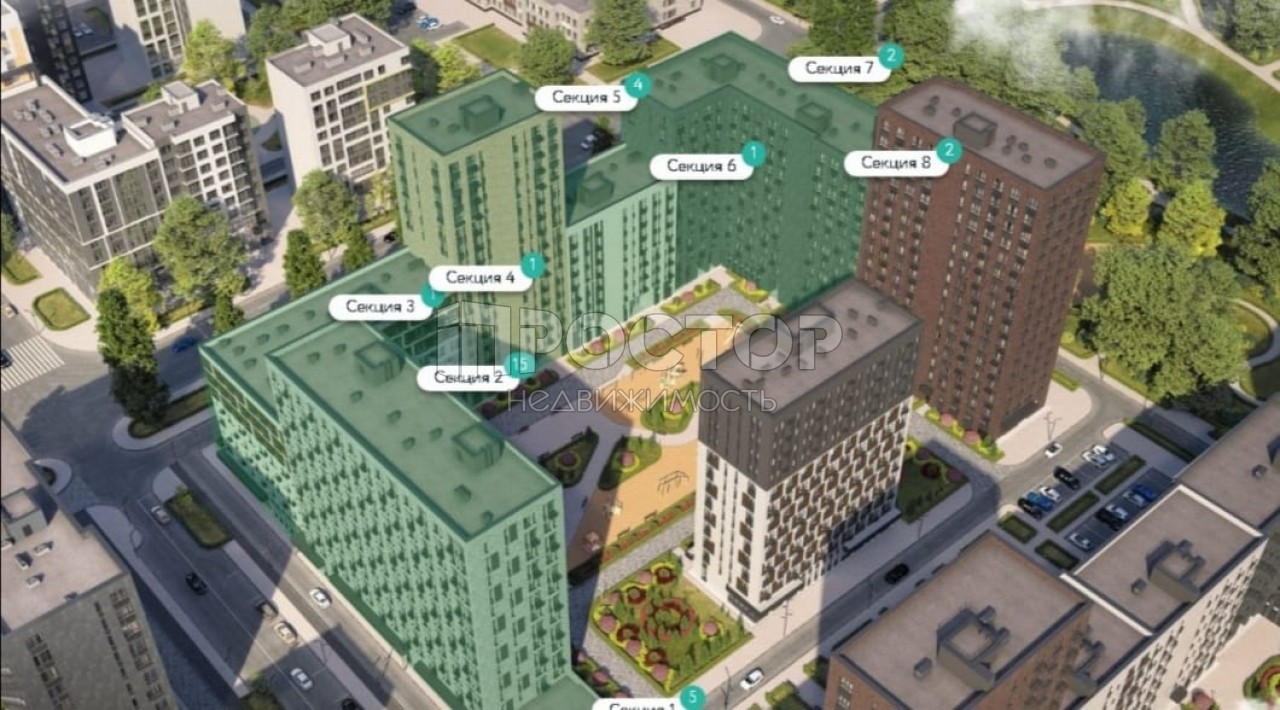 1-комнатная квартира, 35.1 м² - фото 3