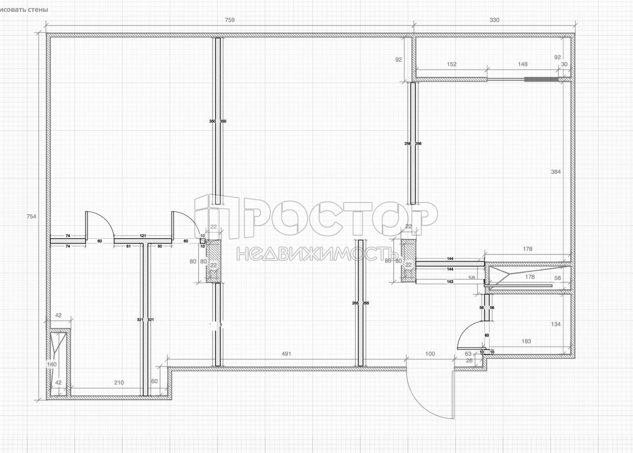 3-комнатная квартира, 72 м² - фото 15