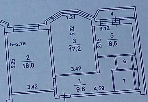 2-комнатная квартира, 57.8 м² - фото 17