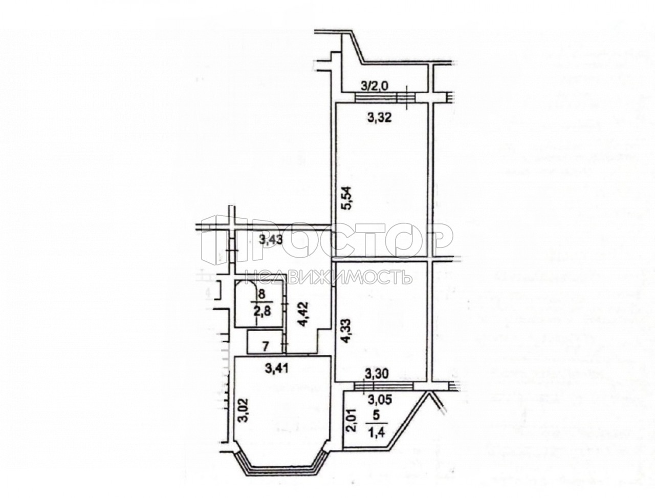 2-комнатная квартира, 60 м² - фото 16