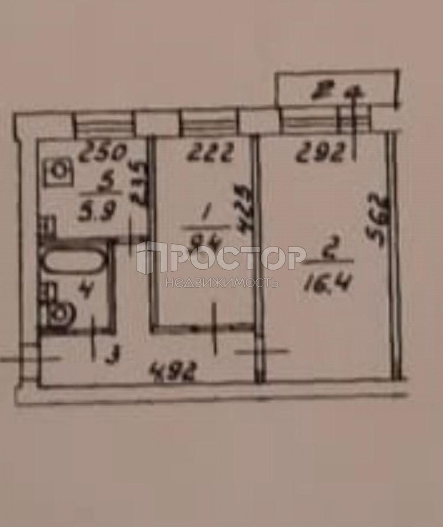 2-комнатная квартира, 42.4 м² - фото 11