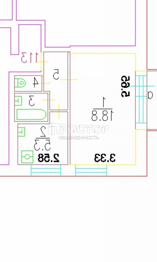 1-комнатная квартира, 30.3 м² - фото 10