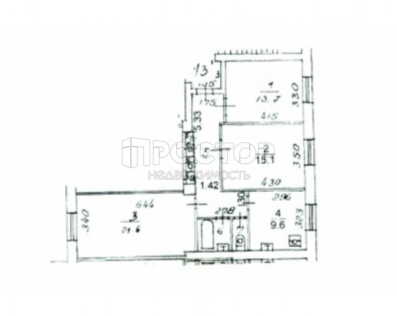 3-комнатная квартира, 77.4 м² - фото 23