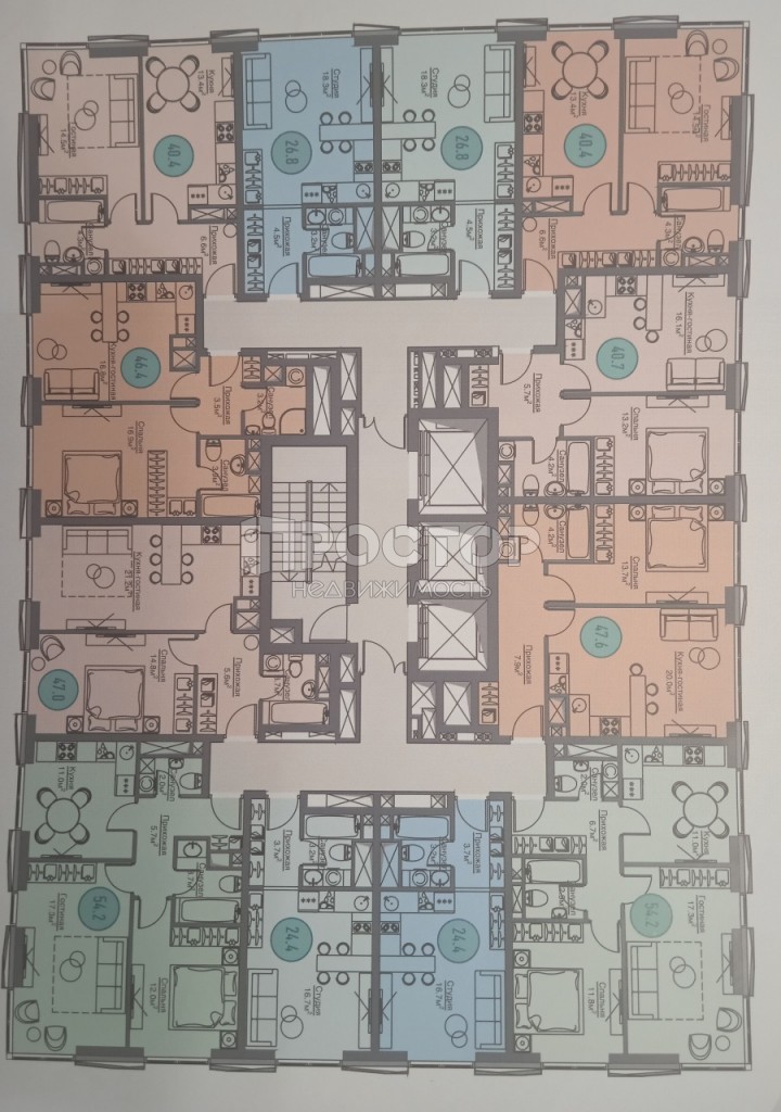 Студия, 26.8 м² - фото 2