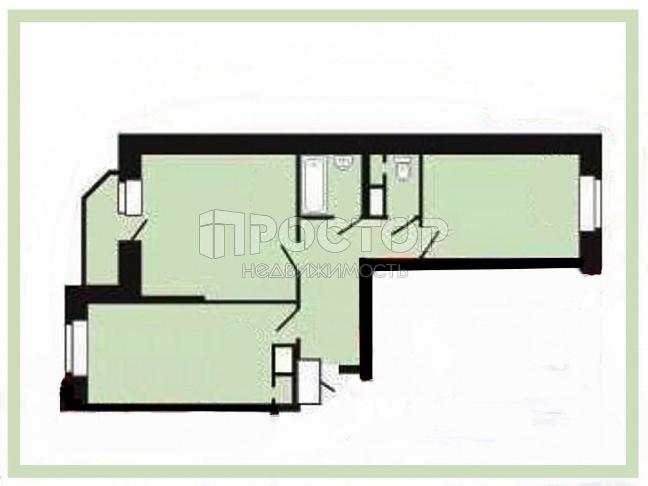 2-комнатная квартира, 60 м² - фото 16
